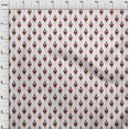 thumbnail image 4 of oneOone Cotton Cambric Red Fabric Ikat Sewing Fabric By The Yard Printed Diy Clothing Sewing Supplies 56 Inch Wide, 4 of 6