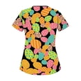 thumbnail image 3 of HHeiK Women Easter Scrubs Top, Work Easter Plus Size Scrub Short Sleeve Funny Scrub Shirt, 3 of 3
