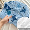 thumbnail image 4 of Twin Sze Fitted Sheet Set - Blue Octopus Shark 2 Piece Bedding Sets 16" Deep Pocket Fitted Sheet with 1 Pillowcase, Coastal Summer Beach Ocean Starfish Brushed Microfiber Hotel Luxury Bed Sheets, 4 of 9