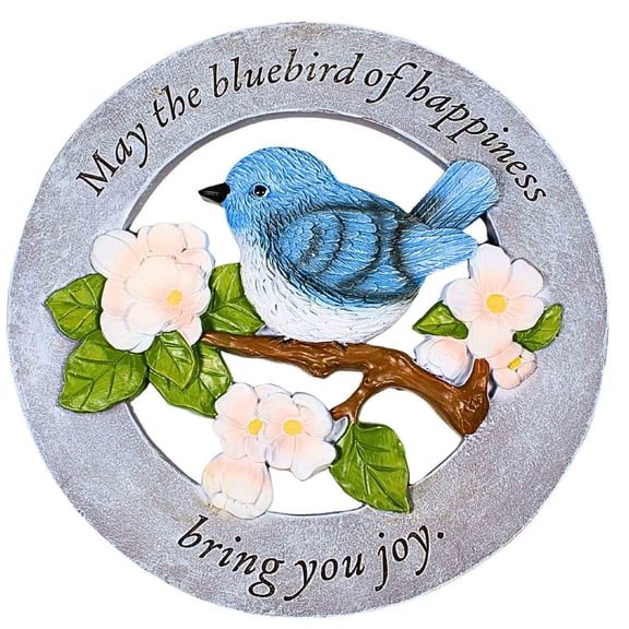 Roman 11.50In Bluebird Garden Stone, Polyresin, Yard Decor Flower 13909