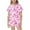 2-Pink, variant on Toddler Satin Pajama Set Valentines Day Pajama Short Sleeve Bow Button Down Loungewear Little Girl Pajamas 2-3 Years