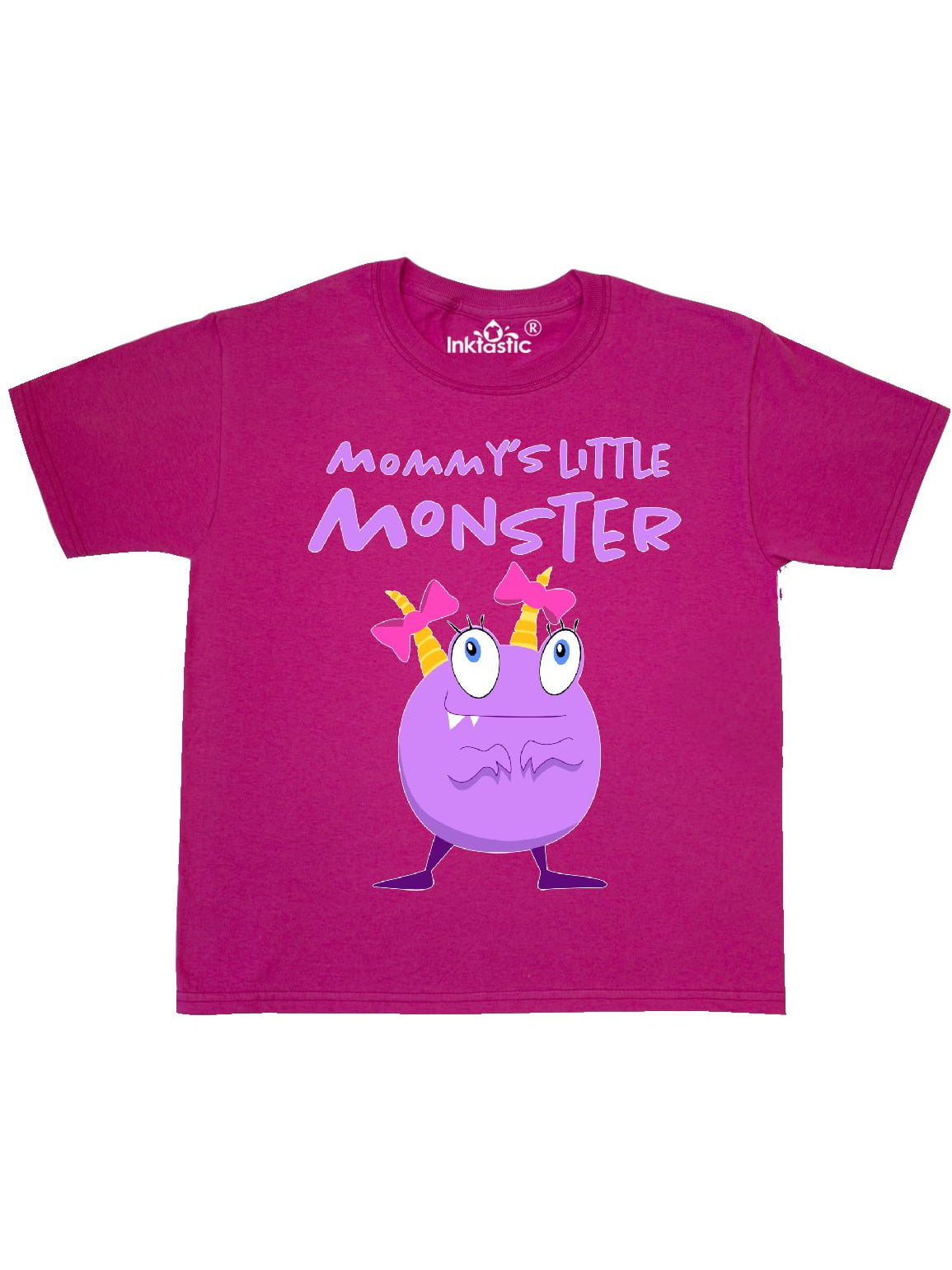 INKtastic - Mommy's Little Monster Youth T-Shirt - Walmart.com ...