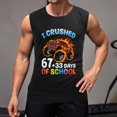 thumbnail image 2 of I Crushed 100 Days of School Men'S Muscle T-Shirt, Sleeveless, Muscle Tank Tee Top L, 2 of 7