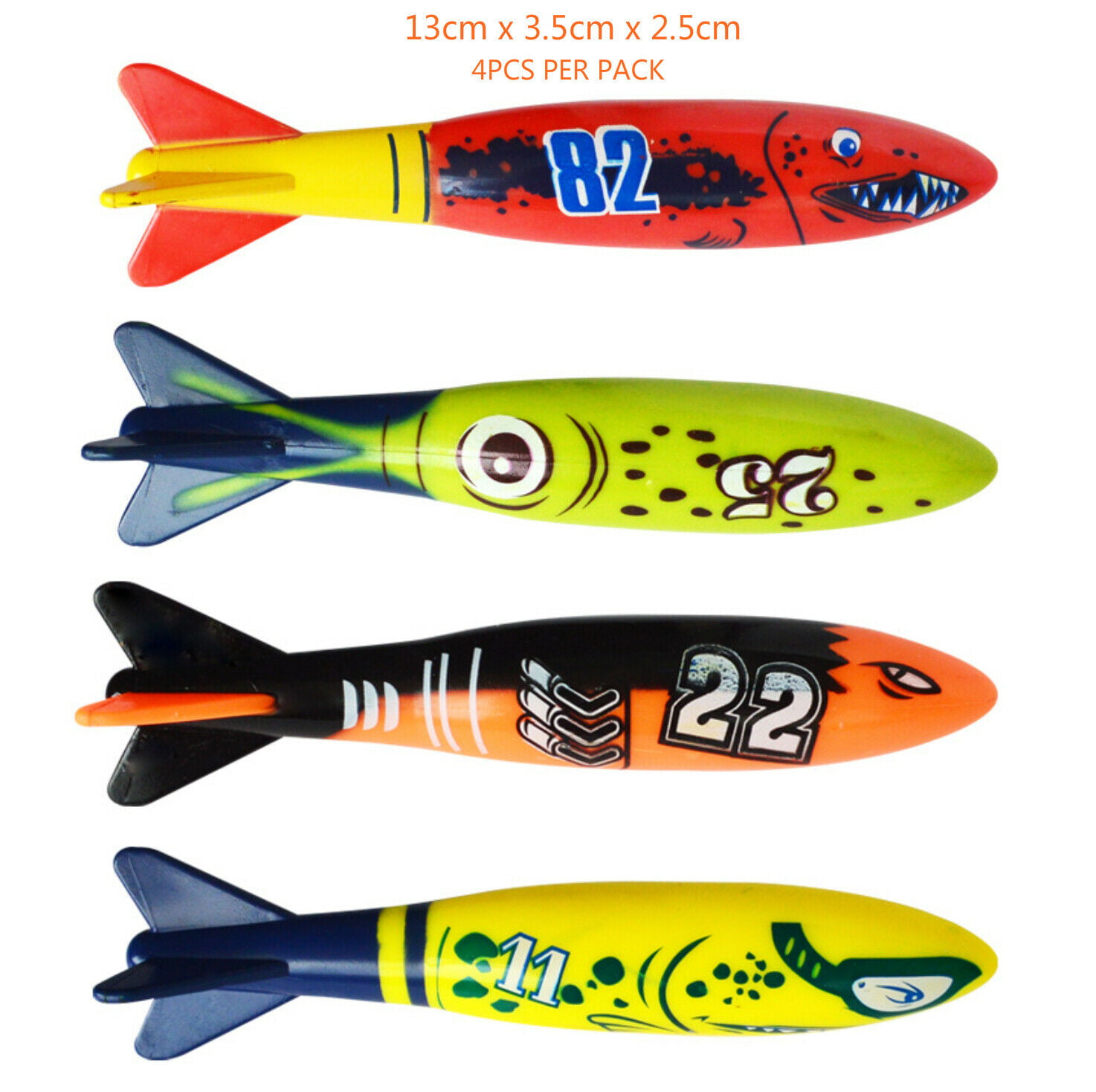 30X Underwater Diving Toys Dive Ring/Torpedo/Sticks Swimming Pool Toy Game Kids 