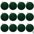 thumbnail image 3 of Juego de 12 bolas de Navidad con adornos de terciopelo de 2,36 pulgadas con aro colgante para decoración del hogar, Navidad, P X5r6, 3 of 5
