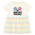 thumbnail image 3 of Inktastic Crawl Walk Pickleball Girls Baby Dress, 3 of 5
