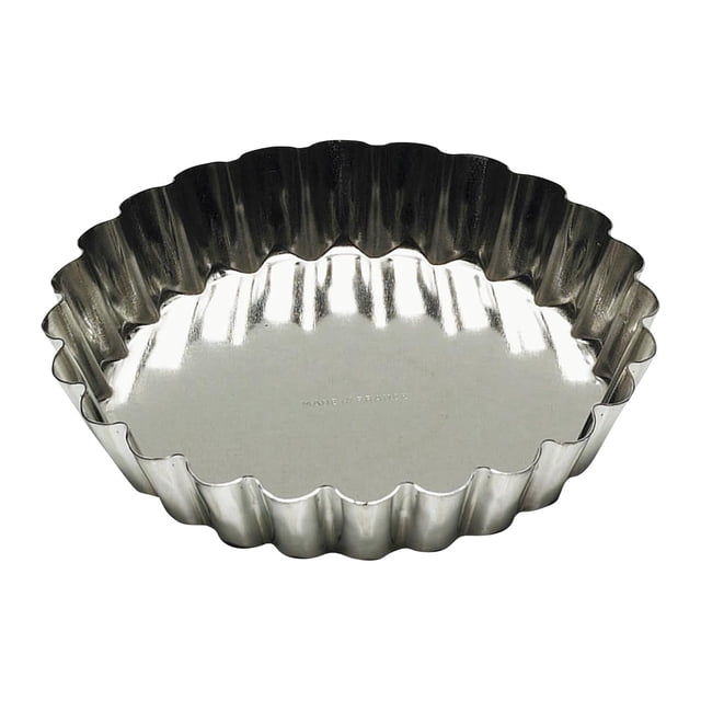 Molde para Tartas Gobel Acero Estaño Ondulado 7 cm Fondo Fijo