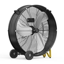 30 Inch 3 Speed High Velocity Industrial Drum Fan, 14000 CFM, For Warehouse, Workshops, Garage, Factory and Basement, UL Safety Listed