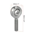 thumbnail image 2 of Uxcell SSA8T/K 8mm Bore Right Hand Male Thread M8x1.25 Stainless Steel Rod End Bearing, 2 of 5
