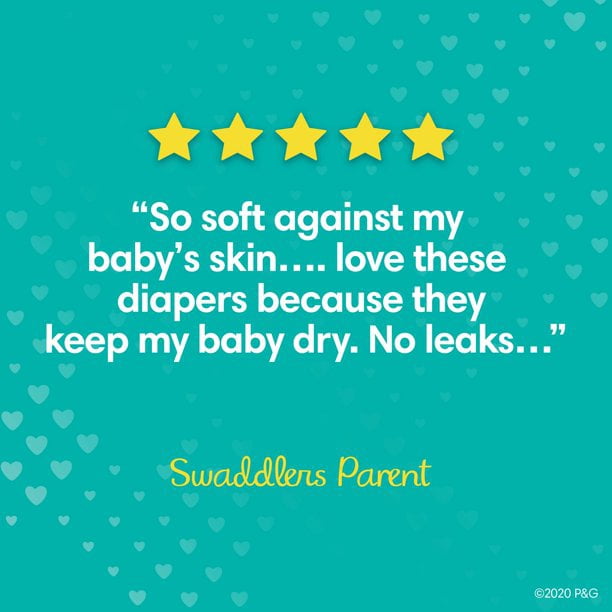 Pampers Swaddlers Newborn Diapers, Soft and Absorbent, Size 1, 168 Ct