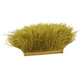 thumbnail image 2 of Ruiboury 1 Yard Frange de Plume d'Autruche Teinte Ruban d'Embellissement Vert Armée, 2 of 8