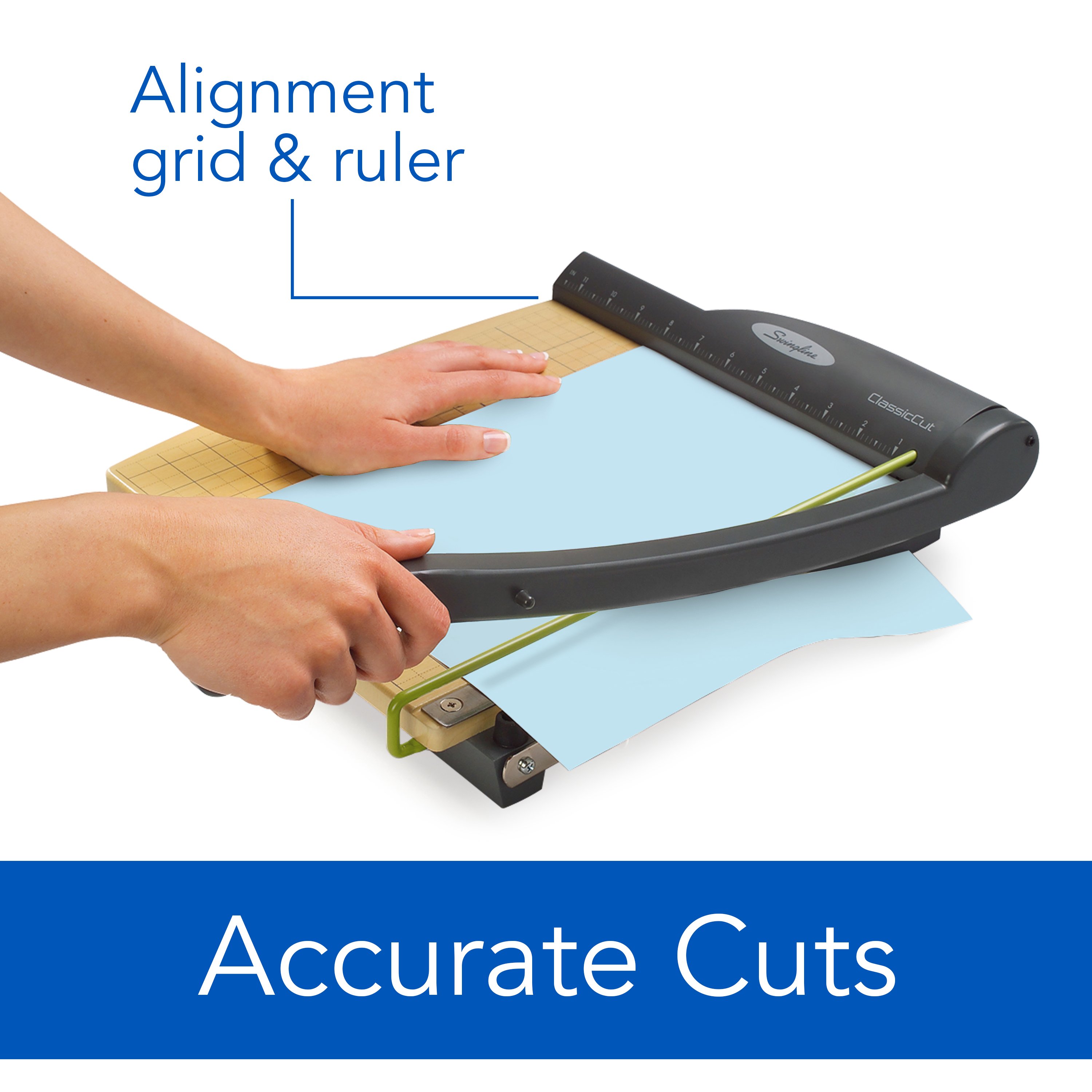 Swingline ClassicCut Pro Guillotine Trimmer, 12" Cut Length, 15 Sheets, Wood (9112A) - image 4 of 11