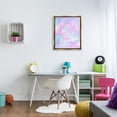 thumbnail image 2 of Girls Can Game Too Pastel Phrase Art for Kids Graphic Art Metallic Gold Framed Art Print Wall Art, 2 of 6