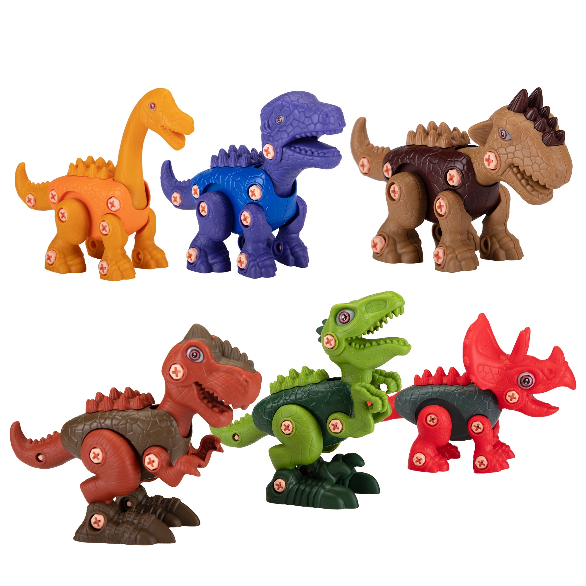 Lowestbest 6 in 1 Assembled Dinosaur Toy, Puzzle Dinosaur Toy Set DIY Lowestbest 6 in 1 Assembled Dinosaur Toy, Puzzle Dinosaur Toy Set DIY