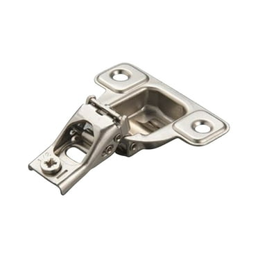 Salice 106 Degree 1/2" Overlay, E-Centra Screw-On Face Frame Hinge with 2 Cams, Nickel Finish
