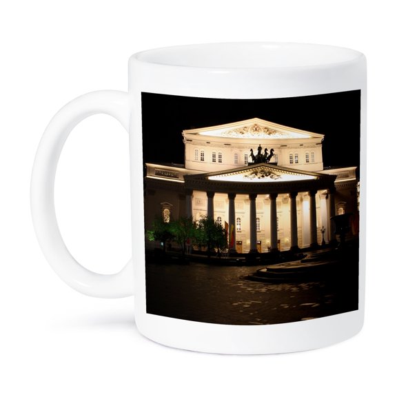 3dRose, Bolshoi Theater at Night, Moscow, Russia Photo by Rhonda Albom, 15oz Mug