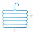 thumbnail image 3 of 5 Pack Pants Hangers 5 Tier Closet Organizers and Storage Non Slip Clothes Hanger,Hangers Space Saving Multiple Hanger Clothes Organization for Pants, 3 of 6