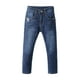 thumbnail image 2 of Pantalones vaqueros rectos lavados de cintura media con elástico para niño pequeño DecSea, 2 of 8