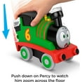 thumbnail image 3 of Thomas & Friends Press n’ Go Stunt Percy Train Engine Racing Vehicle, 3 of 6