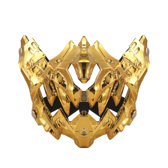 Halloween Mechanical Style Mask Half Face Plastic Mask for Party Prom Holiday Events Scene Props Decoration