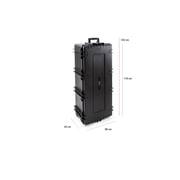 B&W International Type 7300 Hard Case, Waterproof Equipment Protection, SI Pre Cut Foam Insert, Black