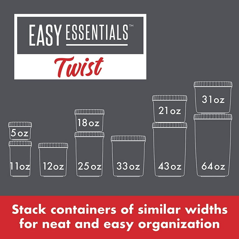LocknLock Easy Essentials Twist 6-Piece 12-oz. Container Set