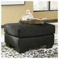 thumbnail image 2 of Signature Design by Ashley Contemporary Darcy Ottoman Microfiber Black, 2 of 5