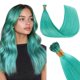 thumbnail image 1 of Extensiones de cabello GOO GOO I Tip, 14 pulgadas, 50 g, 100S, verde azulado, 1 of 8