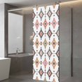 thumbnail image 4 of Boho Colorful Geometric Window Privacy Film, Modern Abstract Ethnic Rhombus Static Cling UV Sun Blocking Tint Film Heat Control Windows Films for Bedroom Bathroom, Window Stickers 29.5"x78.7", 4 of 8