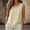 *Beige, variant on ClodeEU Women's Summer Linen Cotton Crew Neck Sleeveless Tank Top ,Solid Color Pleated Casual Blouse Beige,Women's Plus L