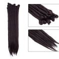 thumbnail image 2 of MesaSe Rallonge de Dreadlocks Ombrée pour Cheveux Hip-Hop Synthétique Résistante à la Chaleur Crochet Tressage Fait Main Rallonge Torsadée Tressage pour Femmes Auburn Foncé 20”-35g, 2 of 5