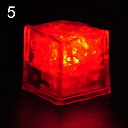 

1 Pc LED Light Ice Cubes Luminous Night Lamp Party Bar Wedding Decoration