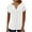 White, variant on Summer Fashion Tops for Womens 2025 Plus Size Sexy Fold Printed Regular Women Short Sleeves V Neck Button Top