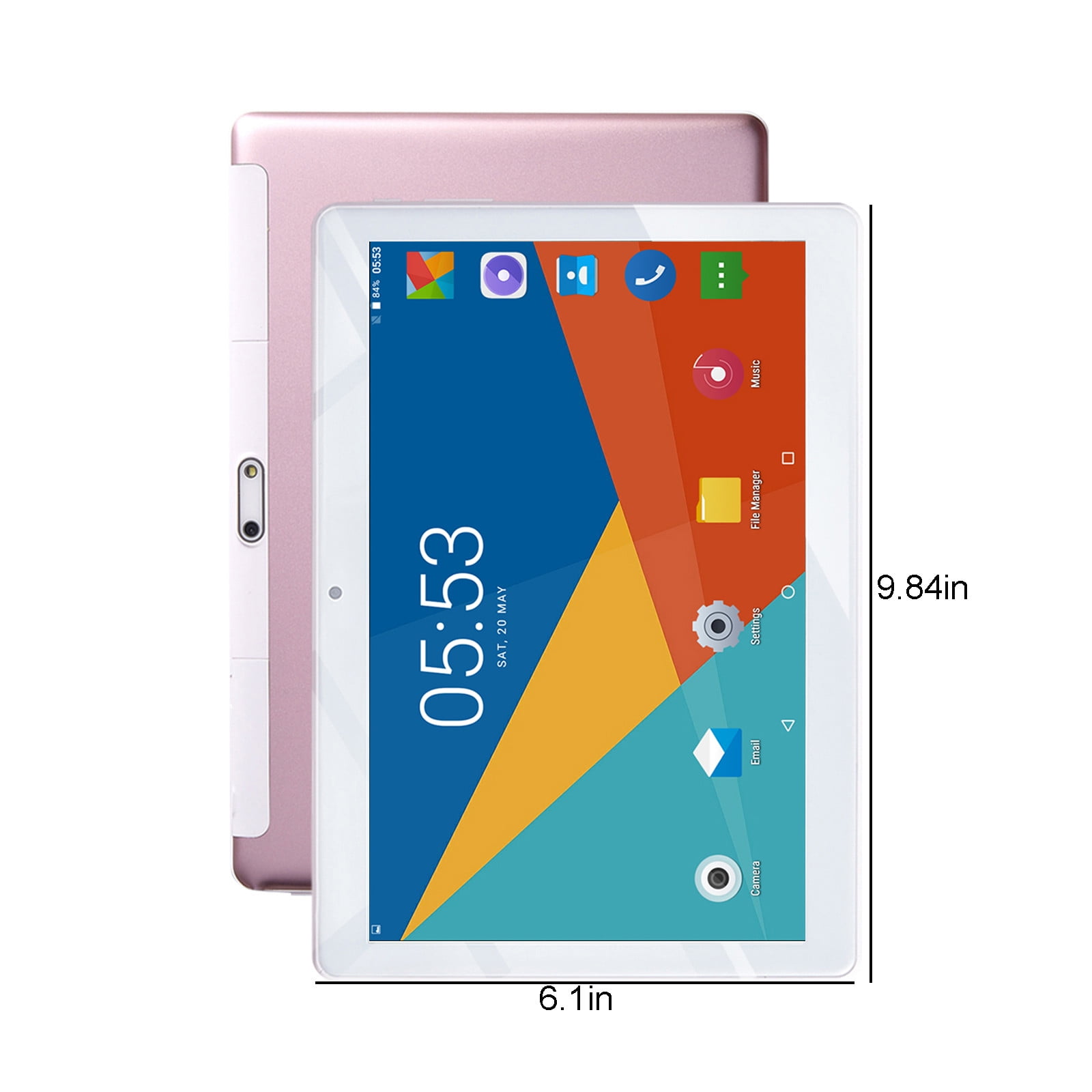 Android Tablets on Sale, Hwkond Upgraded 10.1-inch Tablet Computer 2+16G 10 Core Android Ultra-thin High-definition Screen Learning Game Video Office Tablet Supports SIM Card Voice Call,Pink