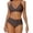 Coffee, variant on Womens Bikini Swimsuits Womens Two Piece Swimsuit Women's Bikini Split Swimsuit Special Fabric Solid Color Bandeau Swimsuit