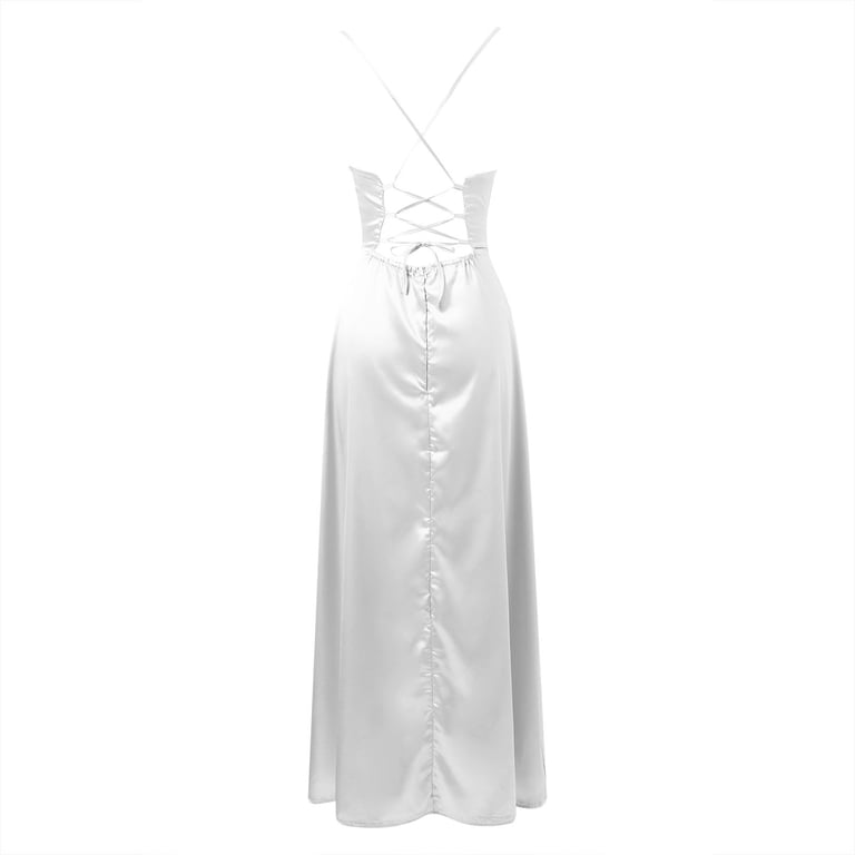 cowl neck high slit maxi dress Cowl Neck High Slit Gown