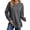 Gray, variant on Crewneck Sweatshirts for Women Side Split Long Sleeve Shirts Fashion Fall Womens Tops