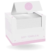 Skin Care Club Soft Towels XL, USDA Biobased Face Towel, Disposable Face Makeup Wipes 50ct.