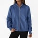 thumbnail image 1 of Neewe Women's Plain Casual Long Sleeve Lapel Zipper Sweatshirt Loose Jackets Tops With Pocket Daily, 1 of 8