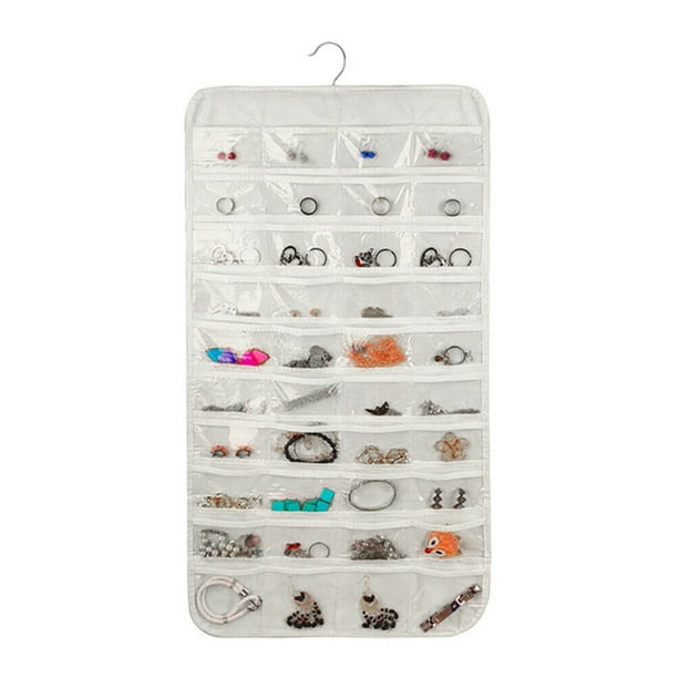 Closet Hanging Jewelry Organizer Necklace Storage Holder Travel Display