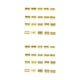 thumbnail image 2 of Guardurnaity Dijes de llavero exquisitas letras creativas accesorio de joyería decoraciones colgantes hacer colgante de adorno para artesanías Dorado 20 Teile 2piezas Guardurnaity CBP332776, 2 of 5