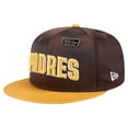 thumbnail image 3 of Men's New Era Brown/Gold San Diego Padres Satin 59FIFTY Fitted Hat, 3 of 6