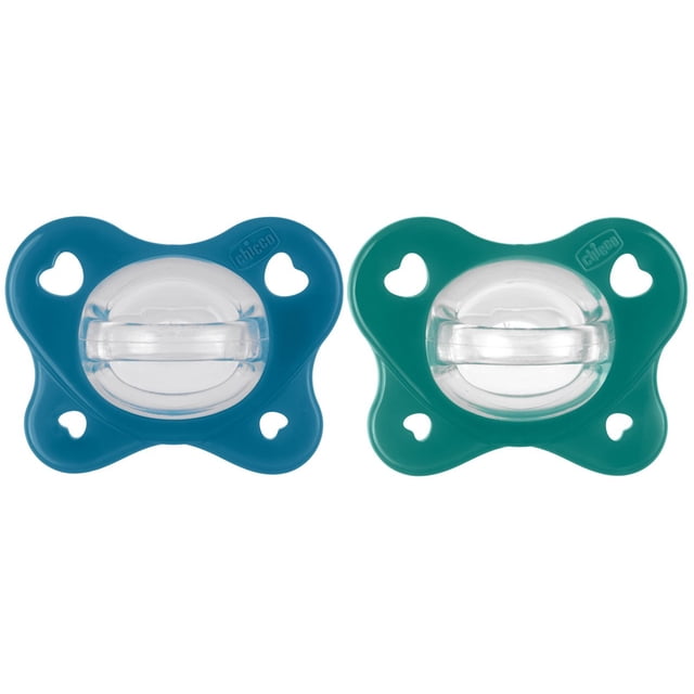 Chicco Chupón Dual Soft Azul 16-36M 2 unidades