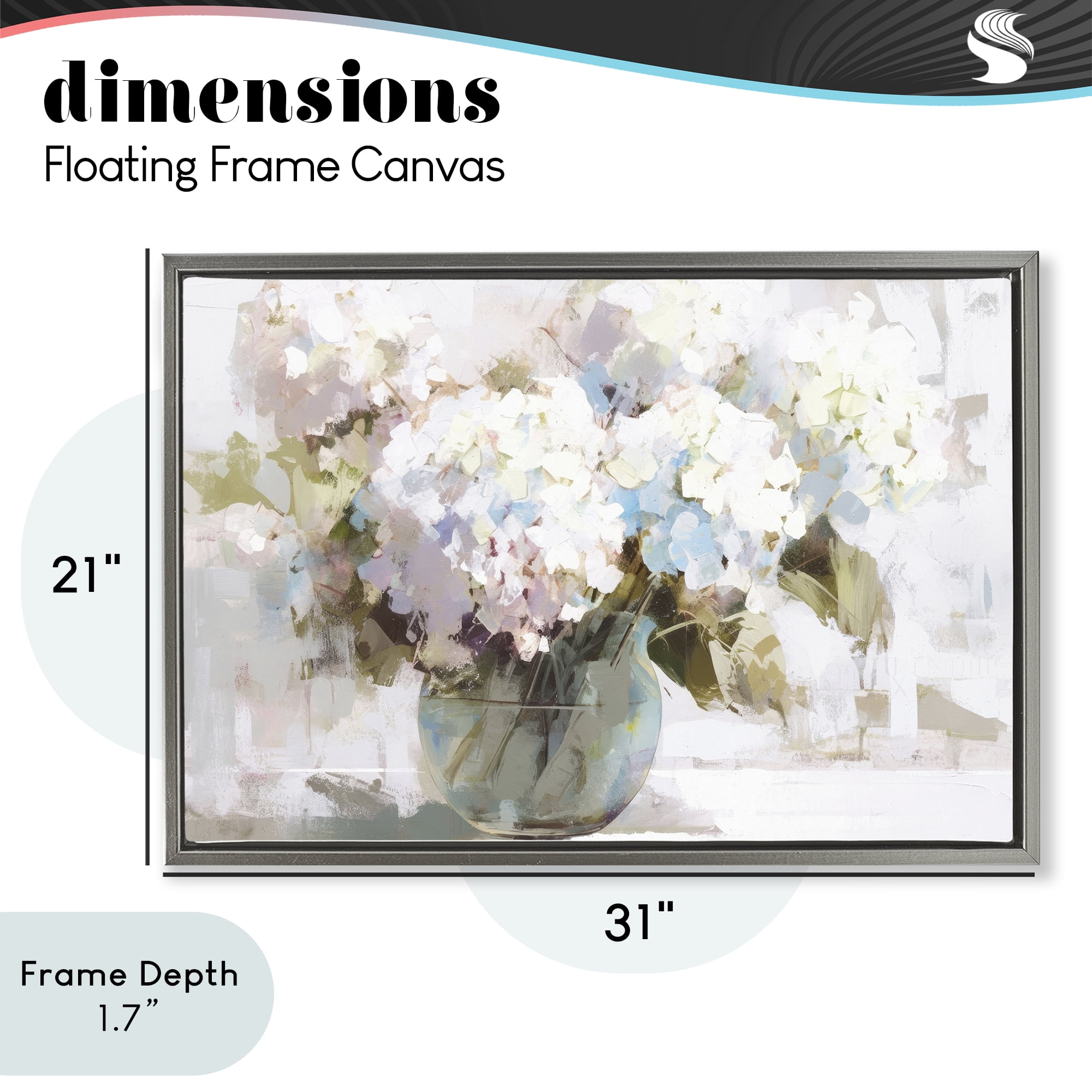 Stupell Industries Blushing Bride Garden Flowers Gray Framed Floater Canvas Wall Art, design by Tina LeCour