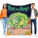 thumbnail image 1 of Rick y Morty anti-pilling, suave, ligera, esponjosa y acogedora de lujo para hogar y cocina – Perfecta para niños y adultos,120x180cm, 1 of 6