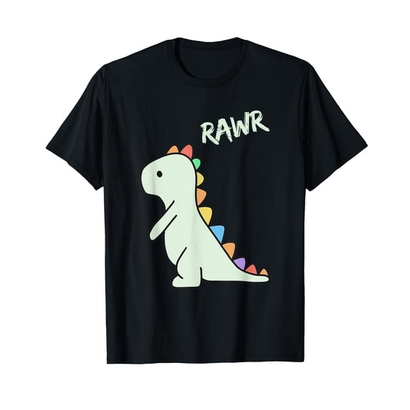 Cute Dino Rawr Dinosaur Roaring Funny Dino Cartoon T-Shirt