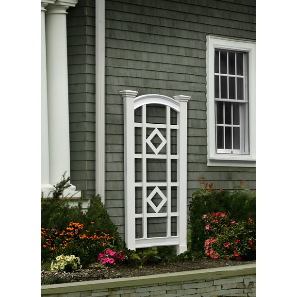 Milan 60" Classic Vinyl Trellis White