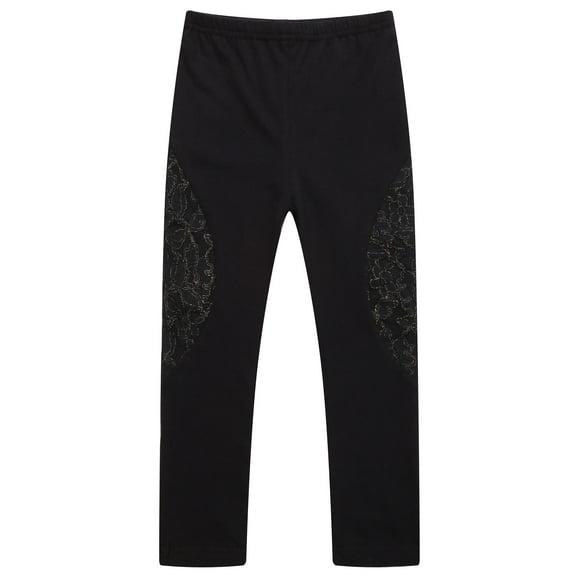 Richie House Girls' Legging Pants with Lace RH0307