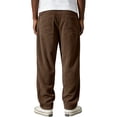 thumbnail image 3 of Dresfit Men's Corduroy Pants Wide Leg Baggy Sweatpants Fall Winter Big and Tall Drawstring Sweat Pants Loose Fit Oversized Lightweight Lounge Pants XL, 3 of 3