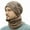 Khaki, variant on UDIYO 2Pcs/Set Men Winter Knitted Soft Plush Lining Beanie Hat Cap Scarf Neck Warmer